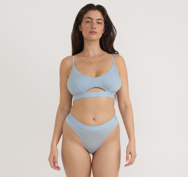 Organic Basics Soft Touch Bralette Cloudy Blue