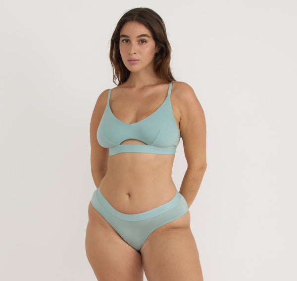 Organic Basics Soft Touch Bralette Eucalyptus