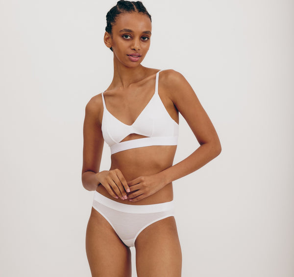 Organic Basics Soft Touch Bralette White