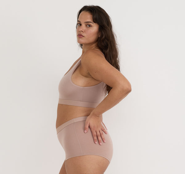 Organic Basics Soft Touch Shorty Dusty Rose