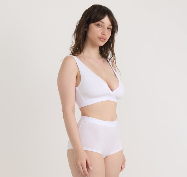 Organic Basics Soft Touch Shorty White