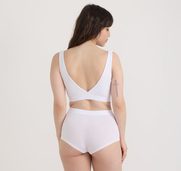 Organic Basics Soft Touch Shorty White