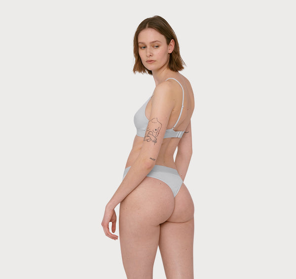 Organic Basics Soft Touch Tanga 2-pack Cloudy Blue