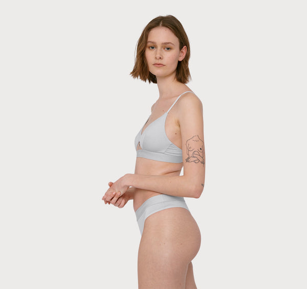 Organic Basics Soft Touch Tanga 2-pack Cloudy Blue