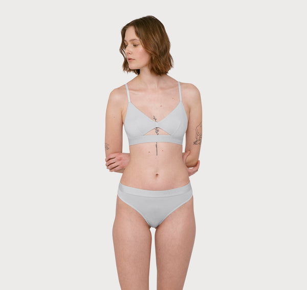 organic basics Soft Touch Tanga 2-pack Cloudy Blue