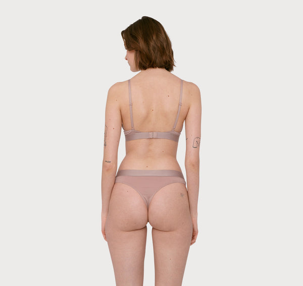 Organic Basics Soft Touch Tanga 2-pack Dusty Rose