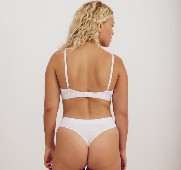 Organic Basics Soft Touch Thong White