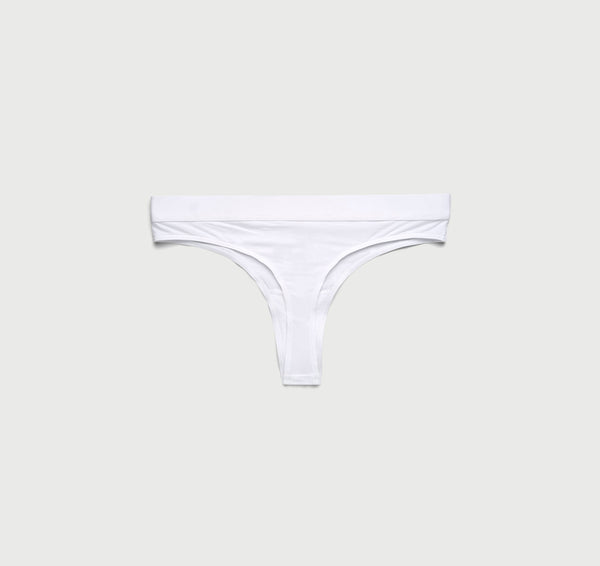 Organic Basics Soft Touch Thong White