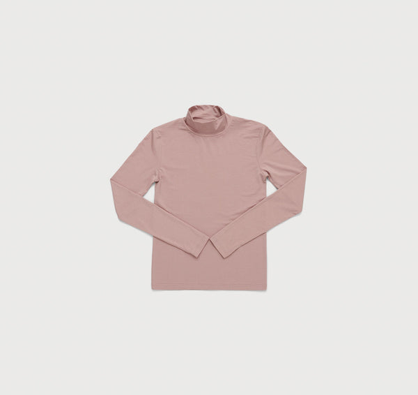 Organic Basics Soft Touch Turtleneck Dusty Rose