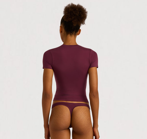 Organic Basics Soft Touch Veil Tee Fig