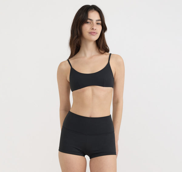 organic basics Swim Bikini Shorts Black