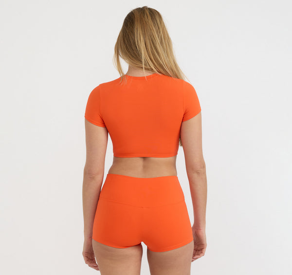 Organic Basics Swim Bikini Shorts Blood Orange