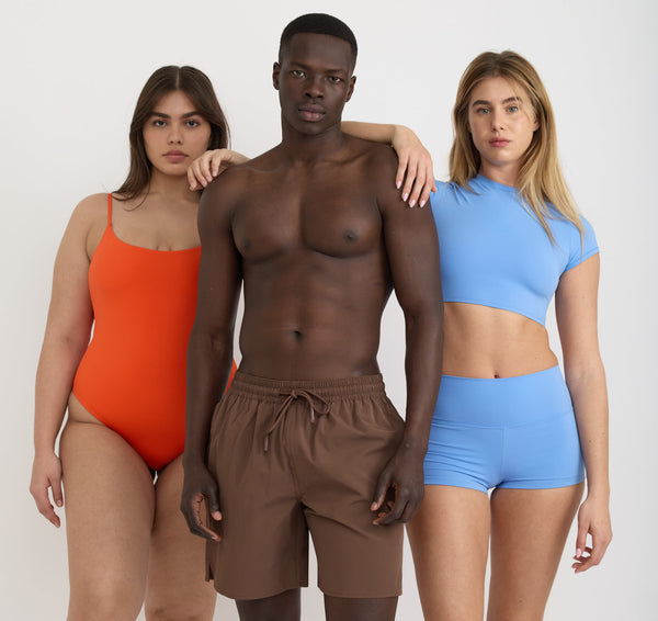 Organic Basics Swim Bikini Shorts Dove Blue