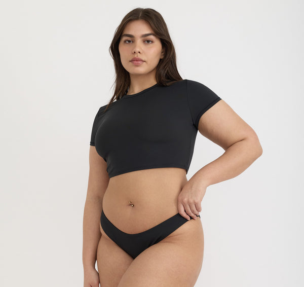 Organic Basics Swim Cheeky Bikini Bottom Black