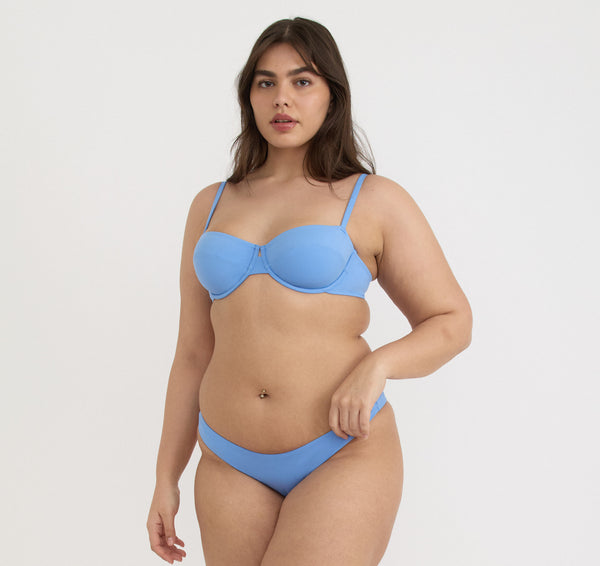 Organic Basics Swim Cheeky Bikini Bottom Dove Blue