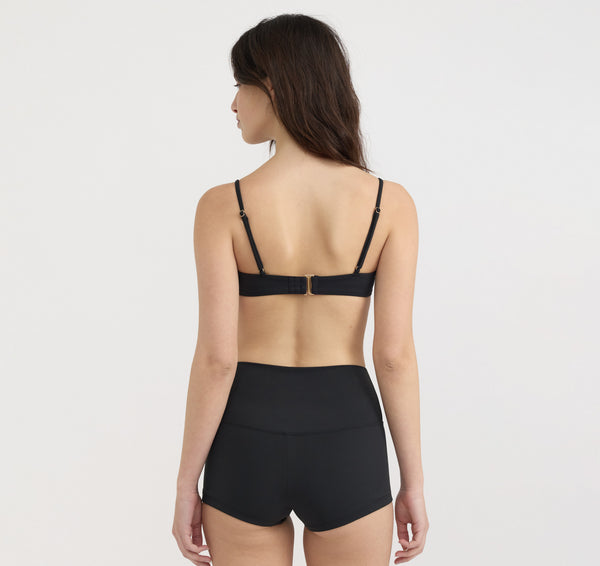 Organic Basics Swim Scoop Bikini Top Black