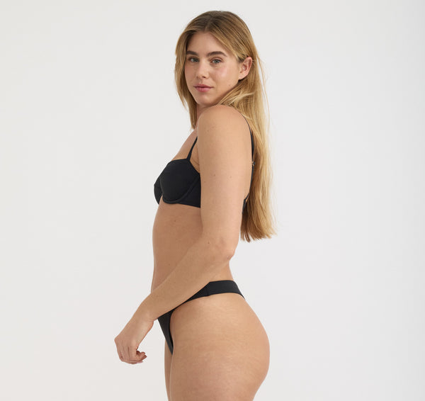 Organic Basics Swim Underwire Bikini Top Black