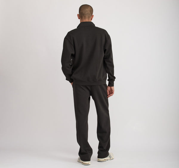 Organic Basics Track Zip Jacket Black