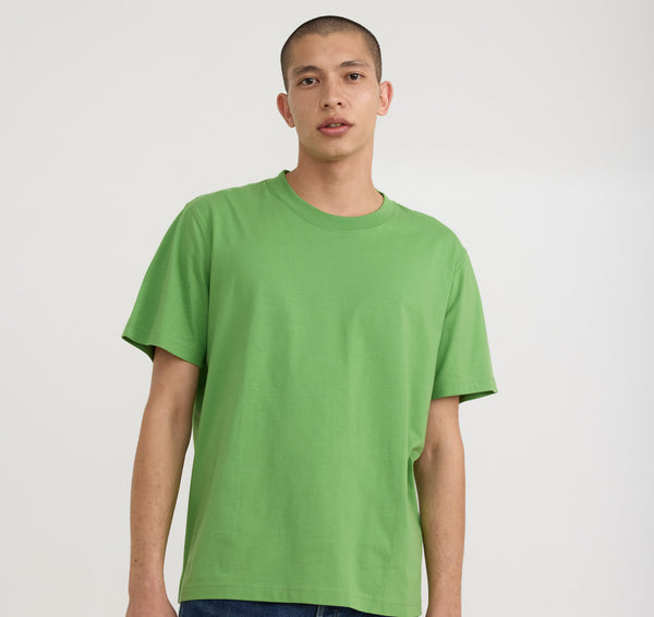 organic basics True Boxy Fit Tee Artichoke