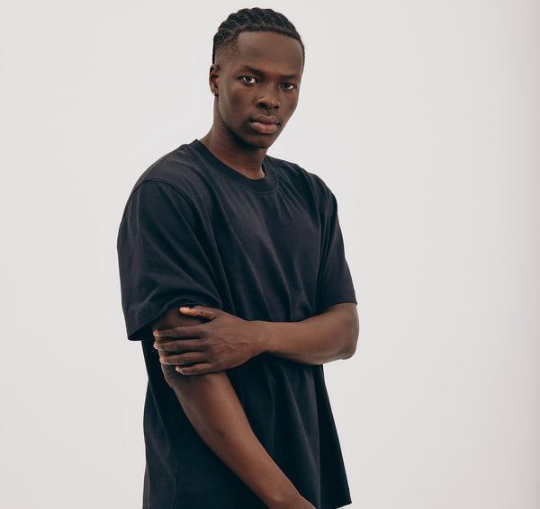 Organic Basics True Boxy Fit Tee Black