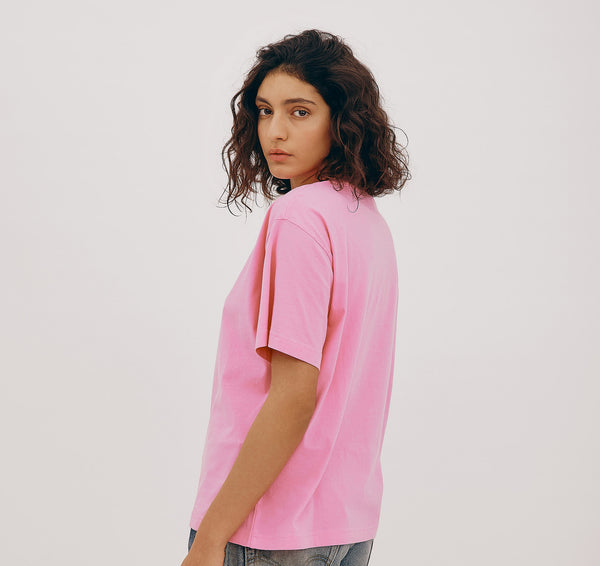 Organic Basics True Boxy Tee Soft Pink