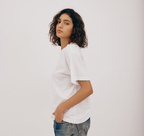 Organic Basics True Boxy Tee White