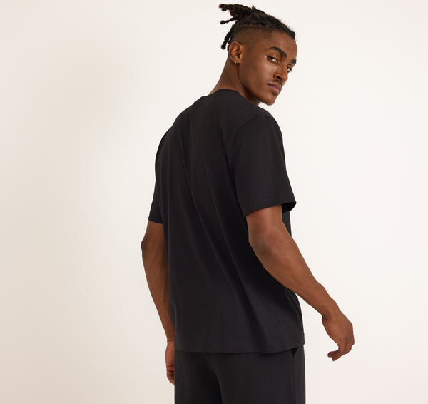 Organic Basics True Heavy Boxy Fit Tee Black