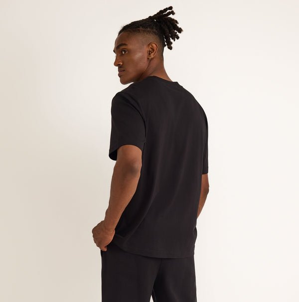 Organic Basics True Heavy Boxy Fit Tee Black