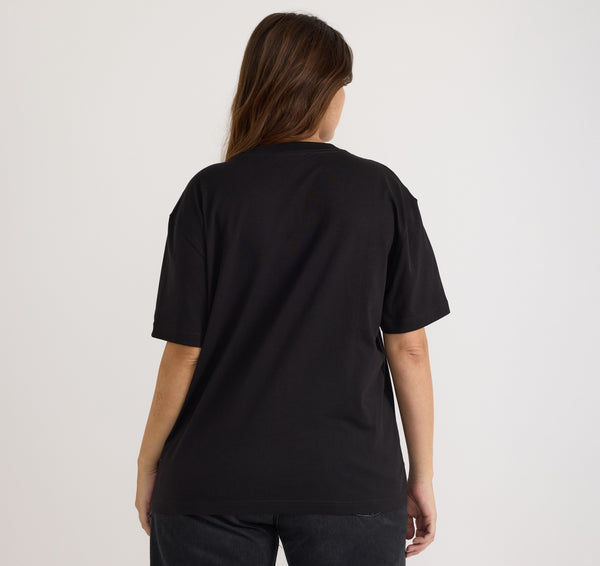 Organic Basics True Heavy Boxy Tee Black