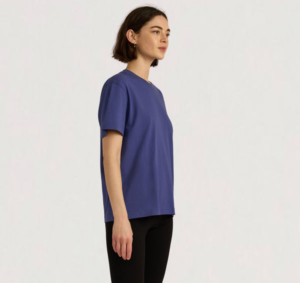 Organic Basics True Heavy Boxy Tee Eclipse
