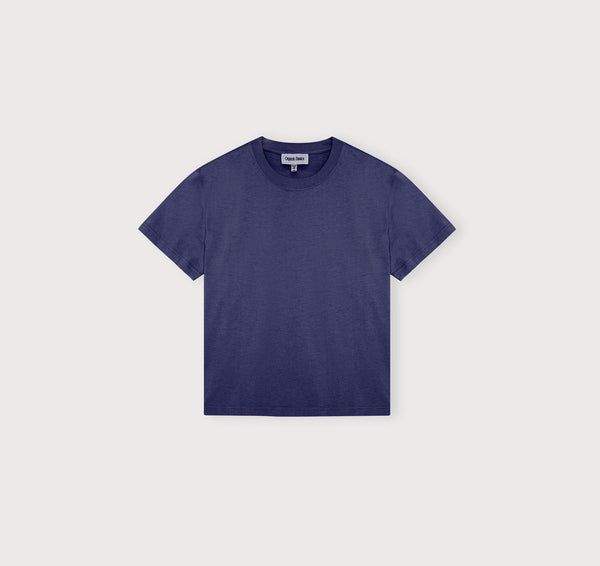 Organic Basics True Heavy Boxy Tee Eclipse