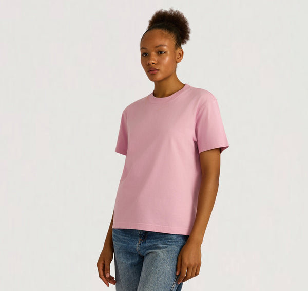 Organic Basics True Heavy Boxy Tee Lavender Mist