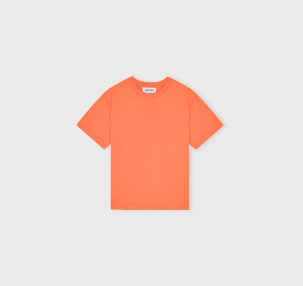 organic basics True Heavy Boxy Tee Tangerine