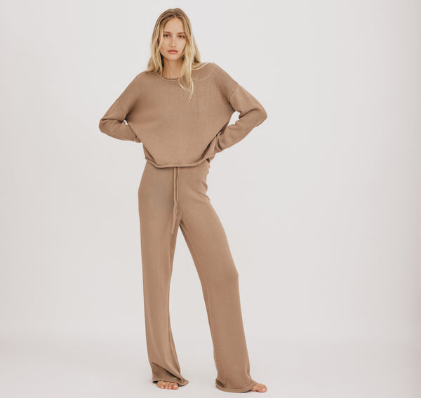 Organic Basics True Knit Sweater Almond