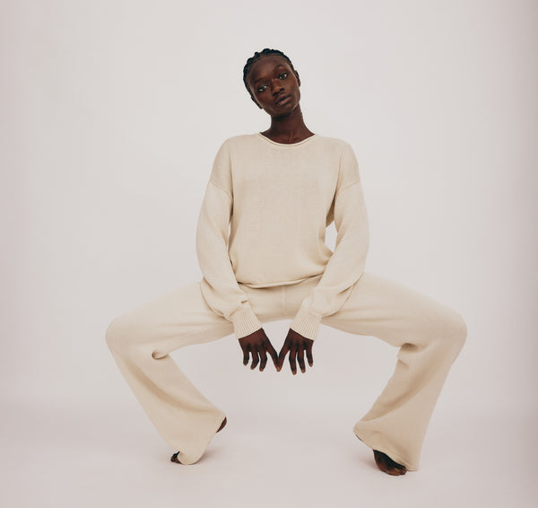 Organic Basics True Knit Sweater Oat