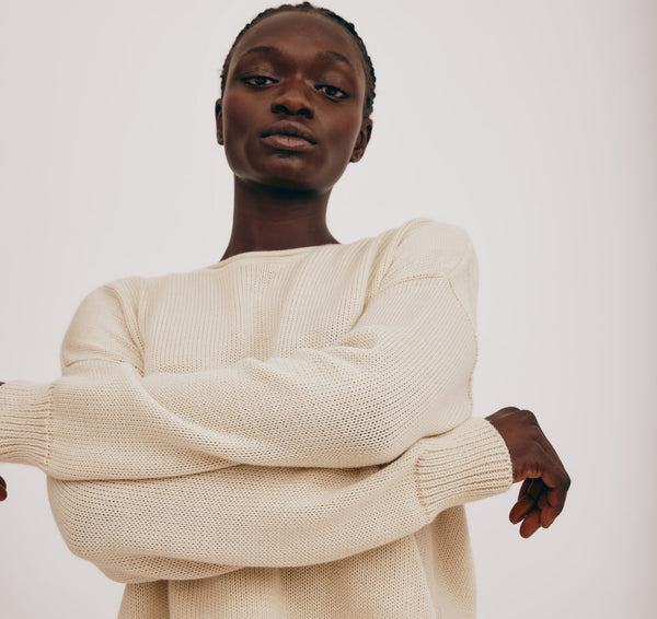 organic basics True Knit Sweater Oat