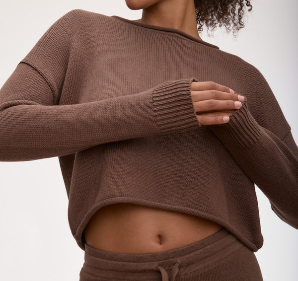 Organic Basics True Knit Sweater Walnut