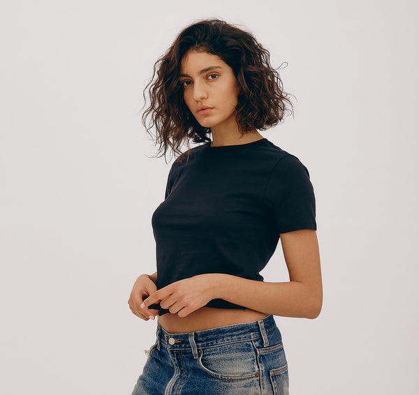 Organic Basics True Regular Tee Black
