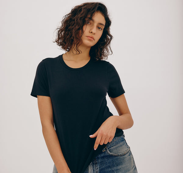 Organic Basics True Regular Tee Black
