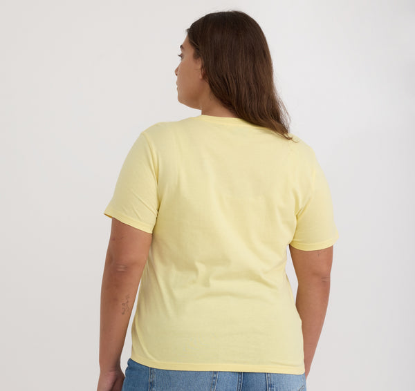 Organic Basics True Regular Tee Light Lemon