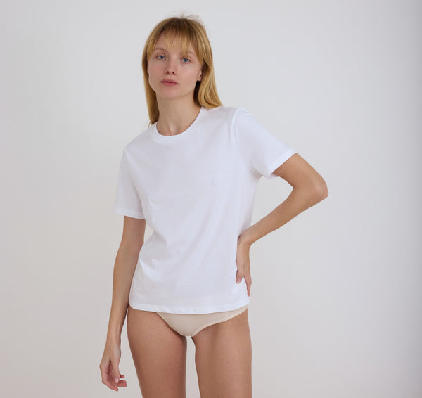 organic basics True Regular Tee White