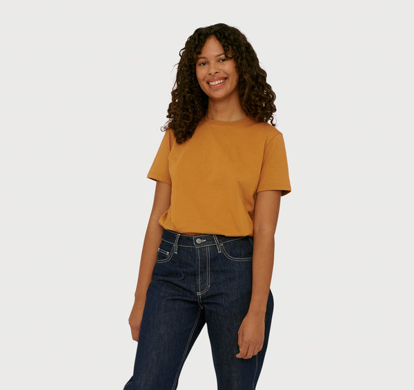 organic basics True Tee Ocher