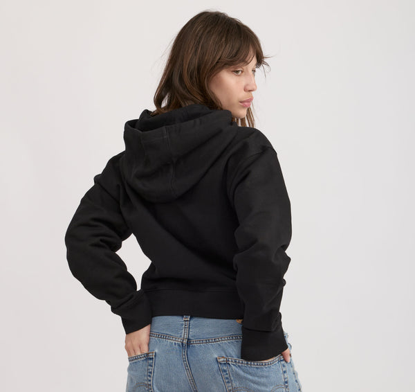 Organic Basics Weekend Boxy Hoodie Black