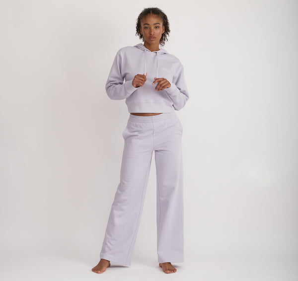 organic basics Weekend Boxy Hoodie Soft Lilac