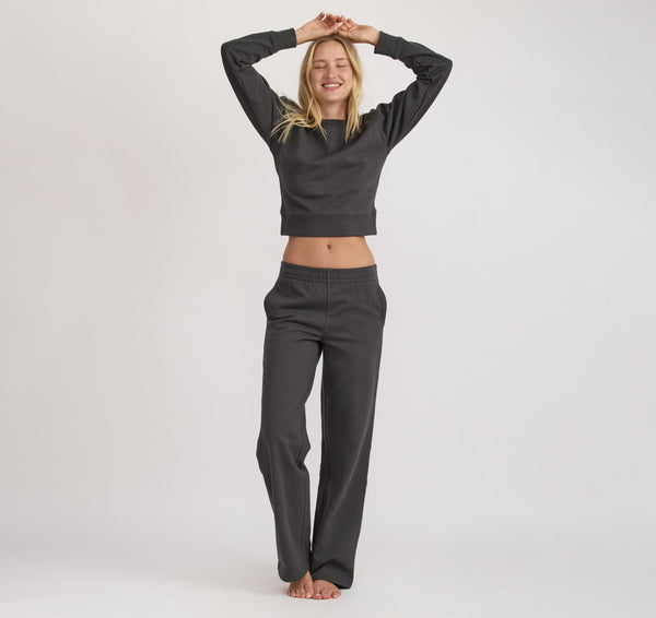 Organic Basics Weekend Boxy Sweatshirt Slate