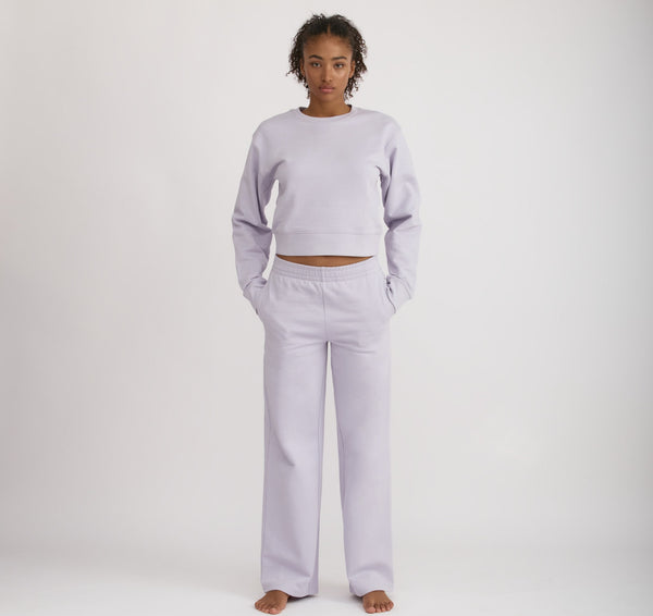 organic basics Weekend Boxy Sweatshirt Soft Lilac