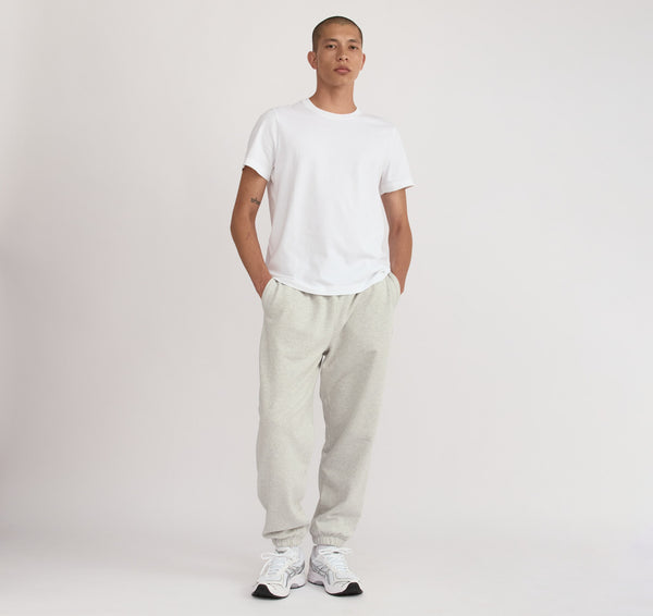organic basics Weekend Joggers Misty Grey Melange