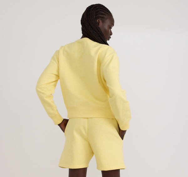Organic Basics Weekend Longline Shorts Light Lemon