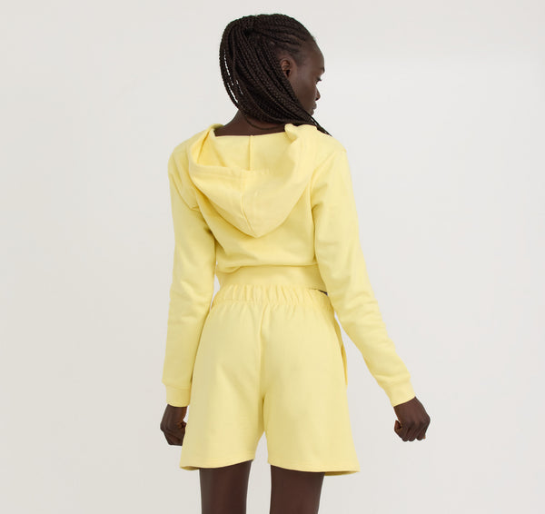 Organic Basics Weekend Longline Shorts Light Lemon