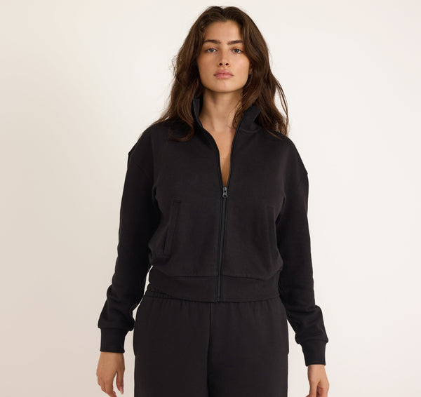Organic Basics Weekend Track Jacket Black